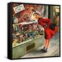"Shopping for Mother's Day," May 10, 1947-Constantin Alajalov-Framed Stretched Canvas