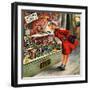 "Shopping for Mother's Day," May 10, 1947-Constantin Alajalov-Framed Giclee Print