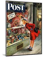 "Shopping for Mother's Day," Saturday Evening Post Cover, May 10, 1947-Constantin Alajalov-Mounted Giclee Print