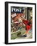 "Shopping for Mother's Day," Saturday Evening Post Cover, May 10, 1947-Constantin Alajalov-Framed Giclee Print