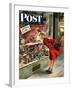 "Shopping for Mother's Day," Saturday Evening Post Cover, May 10, 1947-Constantin Alajalov-Framed Giclee Print