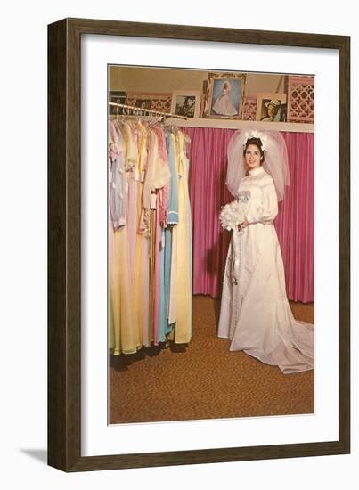 Shopping for the Bridal Gown-null-Framed Art Print