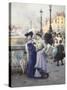 Shopping in Paris-Basile Lemeunier-Stretched Canvas