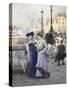 Shopping in Paris-Basile Lemeunier-Stretched Canvas