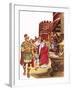 Shopping in Roman Britain-Peter Jackson-Framed Giclee Print