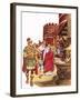 Shopping in Roman Britain-Peter Jackson-Framed Giclee Print