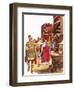 Shopping in Roman Britain-Peter Jackson-Framed Giclee Print