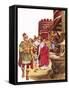 Shopping in Roman Britain-Peter Jackson-Framed Stretched Canvas