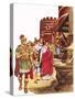 Shopping in Roman Britain-Peter Jackson-Stretched Canvas