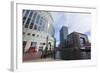 Shopping, Restaurants and Cafes around the Middle Dock, Canary Wharf, Docklands, London, England-Charlie Harding-Framed Photographic Print