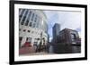 Shopping, Restaurants and Cafes around the Middle Dock, Canary Wharf, Docklands, London, England-Charlie Harding-Framed Photographic Print