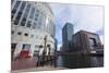 Shopping, Restaurants and Cafes around the Middle Dock, Canary Wharf, Docklands, London, England-Charlie Harding-Mounted Photographic Print
