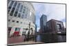 Shopping, Restaurants and Cafes around the Middle Dock, Canary Wharf, Docklands, London, England-Charlie Harding-Mounted Photographic Print
