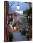 Shopping Street at Dusk, Bellagio, Lake Como, Lombardy, Italy, Europe-Frank Fell-Stretched Canvas