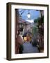 Shopping Street at Dusk, Bellagio, Lake Como, Lombardy, Italy, Europe-Frank Fell-Framed Photographic Print