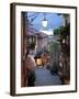 Shopping Street at Dusk, Bellagio, Lake Como, Lombardy, Italy, Europe-Frank Fell-Framed Photographic Print