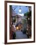 Shopping Street at Dusk, Bellagio, Lake Como, Lombardy, Italy, Europe-Frank Fell-Framed Photographic Print