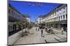 Shopping street Franzstravue, Saarlouis, Saarland, Germany, Europe-Hans-Peter Merten-Mounted Photographic Print