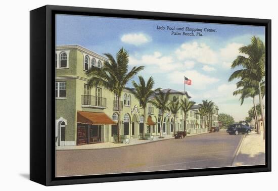 Shopping Street, Palm Beach, Florida-null-Framed Stretched Canvas