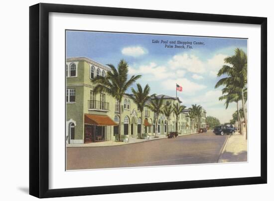 Shopping Street, Palm Beach, Florida-null-Framed Art Print