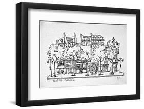 Shops along Boulevard St. Germain, Saint-Germain-des-Pres, Paris, France-Richard Lawrence-Framed Photographic Print