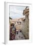 Shops Along the The Inca Wall at Hathunrumiyoq Street-Yadid Levy-Framed Photographic Print