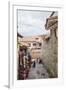 Shops Along the The Inca Wall at Hathunrumiyoq Street-Yadid Levy-Framed Photographic Print