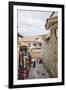 Shops Along the The Inca Wall at Hathunrumiyoq Street-Yadid Levy-Framed Photographic Print