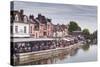 Shops and Houses in the Saint Leu District of Amiens, Somme, Picardy, France, Europe-Julian Elliott-Stretched Canvas