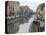 Shops and Restaurants Along Canal, Naviglio Grande, Milan, Italy-Lisa S. Engelbrecht-Stretched Canvas