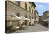 Shops and Restaurants, Via Ferruccio, Castellina in Chianti, Siena Province, Tuscany, Italy, Europe-Peter Richardson-Stretched Canvas