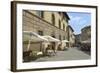 Shops and Restaurants, Via Ferruccio, Castellina in Chianti, Siena Province, Tuscany, Italy, Europe-Peter Richardson-Framed Photographic Print