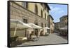 Shops and Restaurants, Via Ferruccio, Castellina in Chianti, Siena Province, Tuscany, Italy, Europe-Peter Richardson-Framed Stretched Canvas