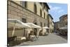 Shops and Restaurants, Via Ferruccio, Castellina in Chianti, Siena Province, Tuscany, Italy, Europe-Peter Richardson-Stretched Canvas