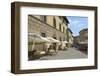 Shops and Restaurants, Via Ferruccio, Castellina in Chianti, Siena Province, Tuscany, Italy, Europe-Peter Richardson-Framed Photographic Print