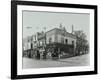 Shops and Sign to Putney Roller Skating Rink, Putney Bridge Road, London, 1911-null-Framed Photographic Print