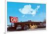 Shops Cafe, Roadside Retro-null-Framed Art Print