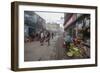 Shops Display Products Arriving Thanks to the Indian Railways, Darjeeling, India-Roberto Moiola-Framed Photographic Print