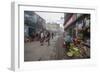 Shops Display Products Arriving Thanks to the Indian Railways, Darjeeling, India-Roberto Moiola-Framed Photographic Print