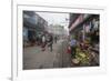 Shops Display Products Arriving Thanks to the Indian Railways, Darjeeling, India-Roberto Moiola-Framed Photographic Print