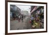 Shops Display Products Arriving Thanks to the Indian Railways, Darjeeling, India-Roberto Moiola-Framed Photographic Print