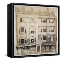 Shops in Aldersgate Street, City of London, C1865-null-Framed Stretched Canvas