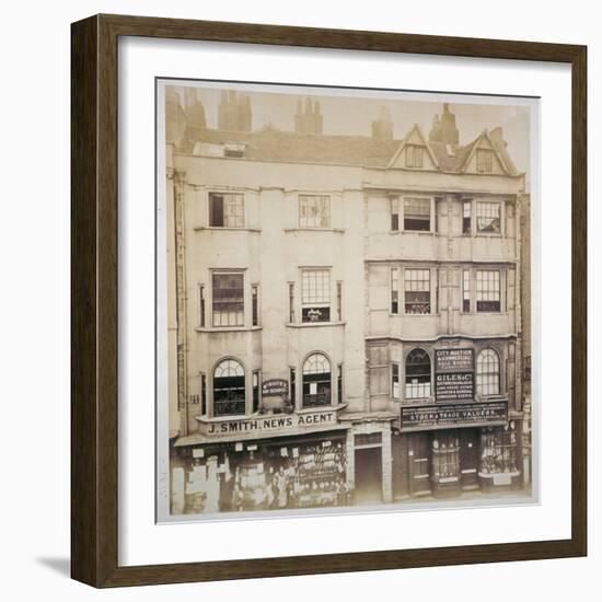 Shops in Aldersgate Street, City of London, C1865-null-Framed Giclee Print