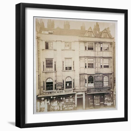 Shops in Aldersgate Street, City of London, C1865-null-Framed Giclee Print