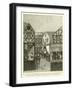 Shops in an Apothecary's Street: Barber, Furrier, and Tailor-null-Framed Giclee Print