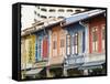 Shops in Little India, Singapore, Southeast Asia-Amanda Hall-Framed Stretched Canvas