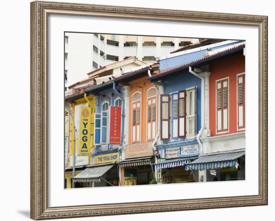 Shops in Little India, Singapore, Southeast Asia-Amanda Hall-Framed Photographic Print