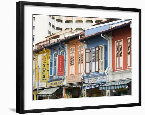 Shops in Little India, Singapore, Southeast Asia-Amanda Hall-Framed Photographic Print