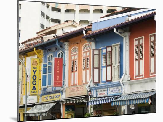 Shops in Little India, Singapore, Southeast Asia-Amanda Hall-Mounted Photographic Print