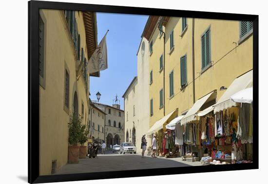 Shops in the Centre of the Old Town, Radda in Chianti, Tuscany, Italy, Europe-Peter Richardson-Framed Photographic Print